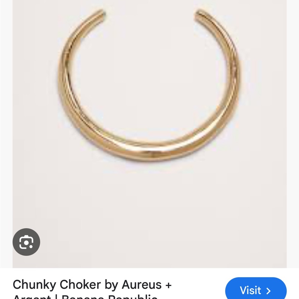 Banana Republic Gold Chunky Choker Necklace $160